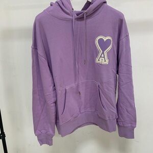 Ami Purple Hoodie with Heart Patch
